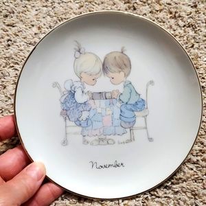 Vintage Precious Moments Plate November